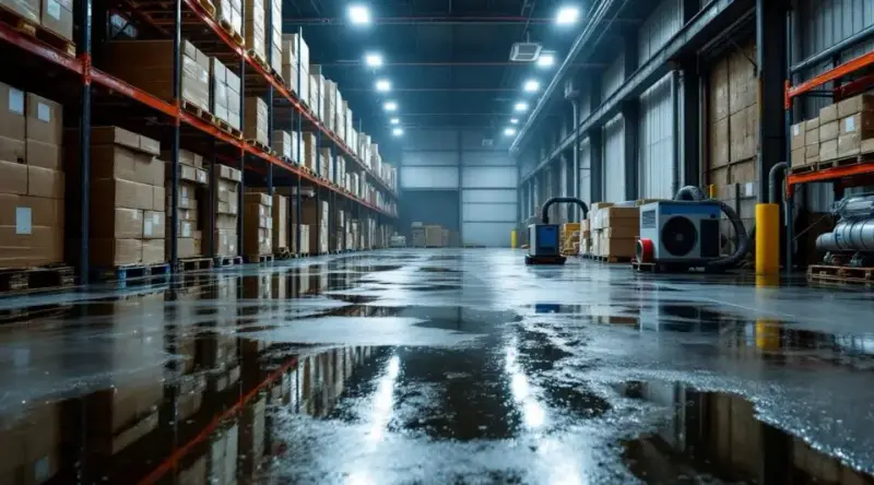 Warehouse Water Damage Cleanup